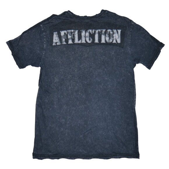 Affliction Live Fast Los Angeles Men’s T-Shirt Size L Vintage Skull Tee RARE - Picture 5 of 9